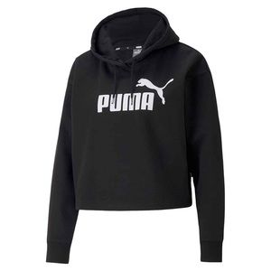 Puma Essentials Cropped Logo Hoodie Women’s Black US Size XS